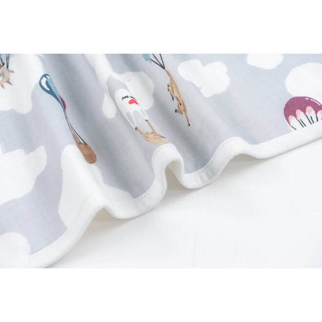 Bamboo Burp 'n Bib (2 Pack) Sahara Sky