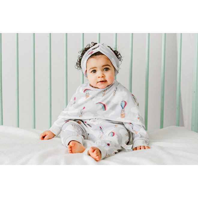 Bamboo Burp 'n Bib (2 Pack) Sahara Sky