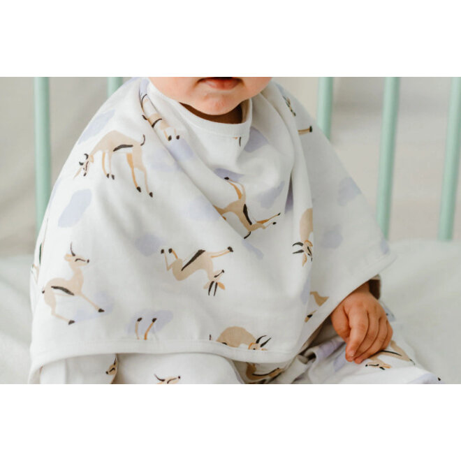 Bamboo Burp 'n Bib (2 Pack) Sahara Sky