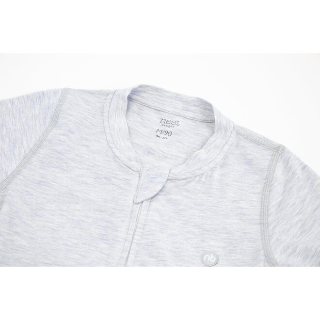 Basics Short Sleeve Drop Bottom Romper Grey Dawn