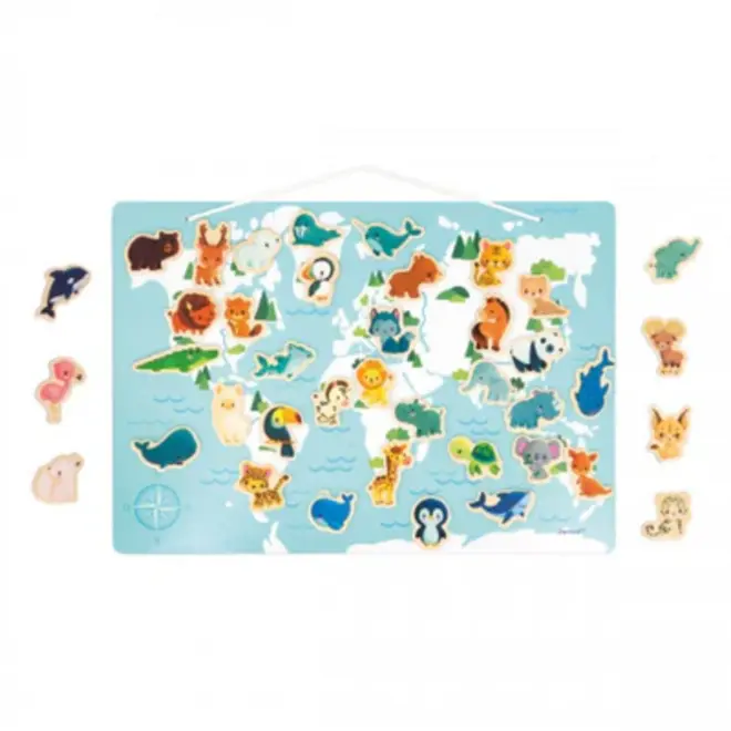 MINIKIDS - MAGNETIC WORLD MAP