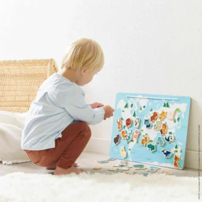 MINIKIDS - MAGNETIC WORLD MAP
