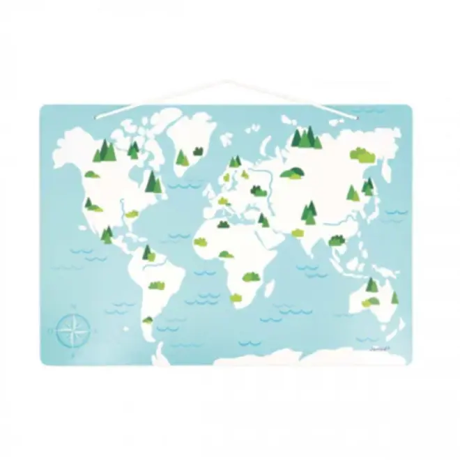 MINIKIDS - MAGNETIC WORLD MAP