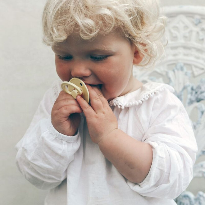 BIBS Pacifier De Lux Silicone 2 PK Sunshine