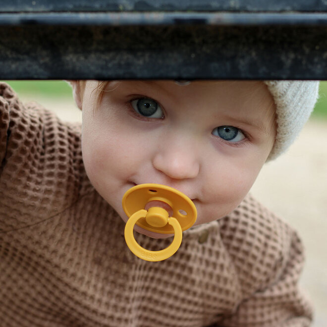 BIBS Pacifier De Lux Silicone 2 PK Sunshine