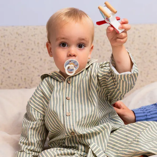 BIBS Studio Colour 2 Pack Block - Baby Blue Dusty Blue Mix