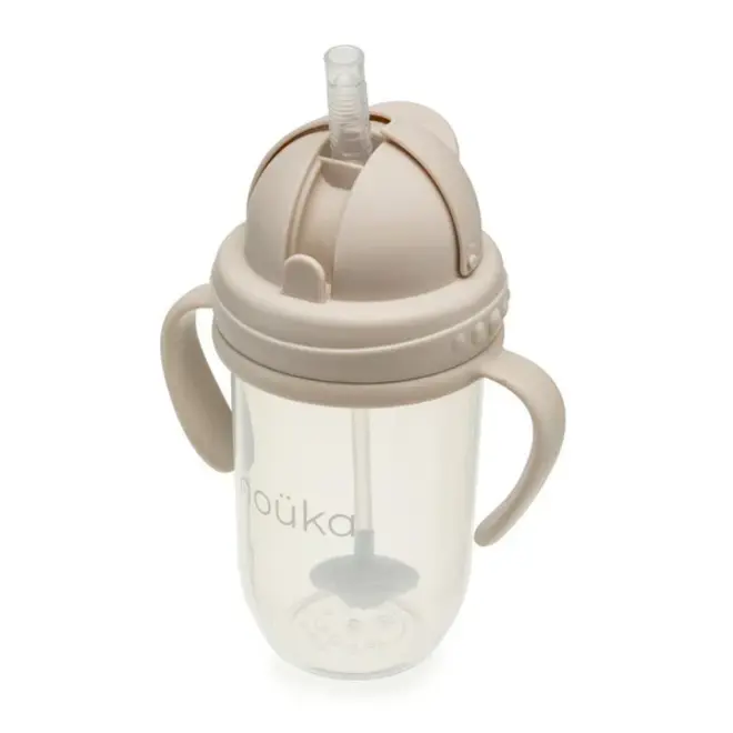 noüka Non-Spill Weighted Straw Cup 9 oz -Bloom