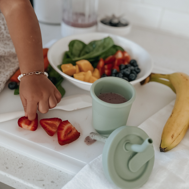 noüka Straw Cup 6 OZ - Lily Blue