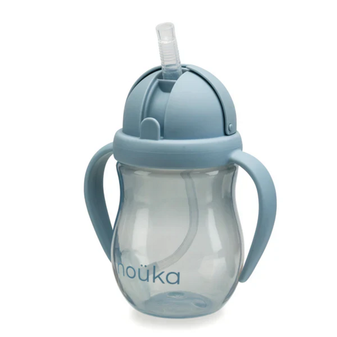 noüka Non-Spill Weighted Straw Cup 8 oz -Wave