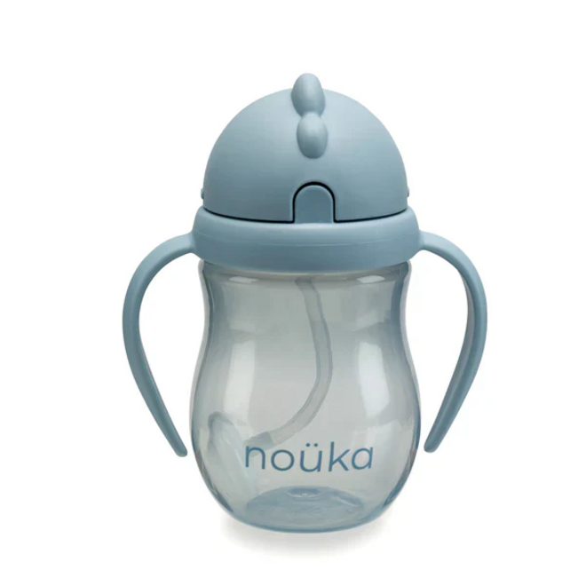 noüka Non-Spill Weighted Straw Cup 8 oz -Wave