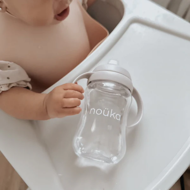 noüka Transitional Sippy/Weighted Straw Cup 8Oz - Wave