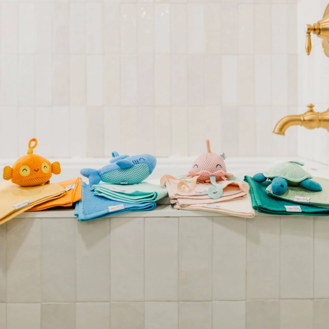 Copper Pearl - Plush Bath Toy Set - Oceana