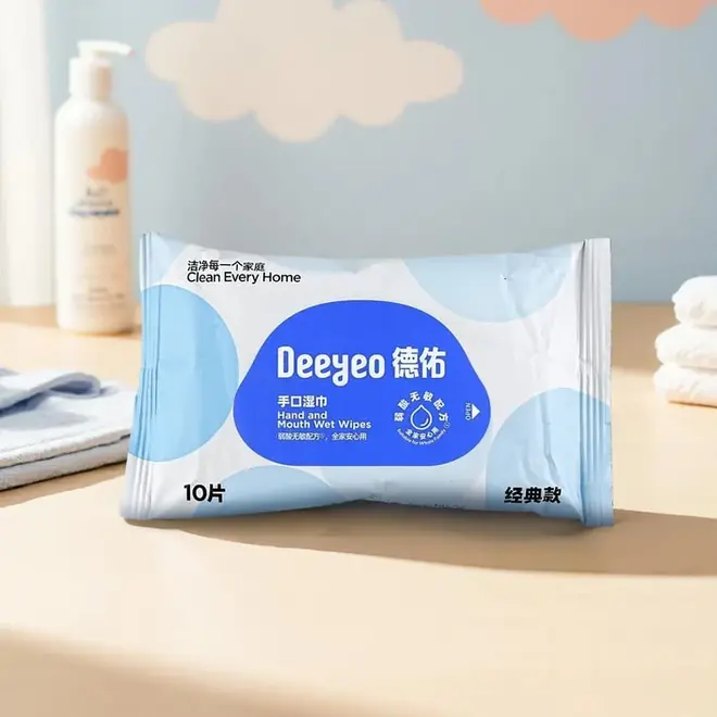 Deeyeo Hand and Mouth Wet Wipes 10Pcs