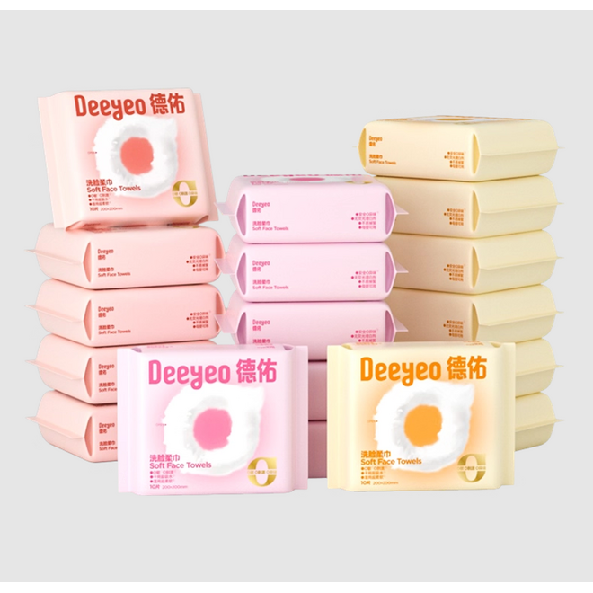 Deeyeo Soft Face Towels 10pcs/bag