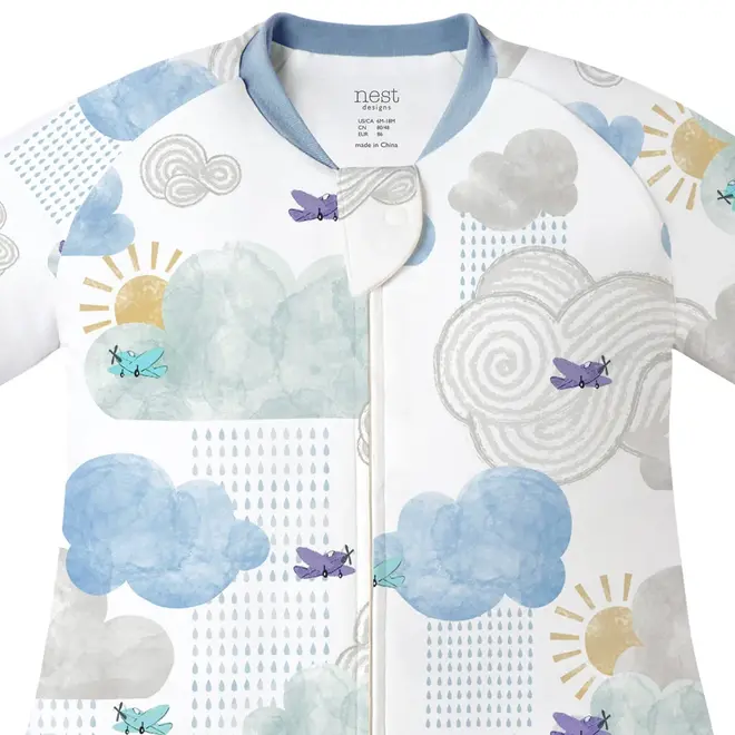 1.0 TOG Long Sleeve Footed Sleep Bag Fluffy Puffs