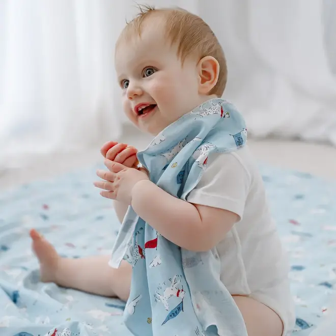 Bubs Baby Washcloth Set (6 Pack) - 35cm x 35cm - Summer Days