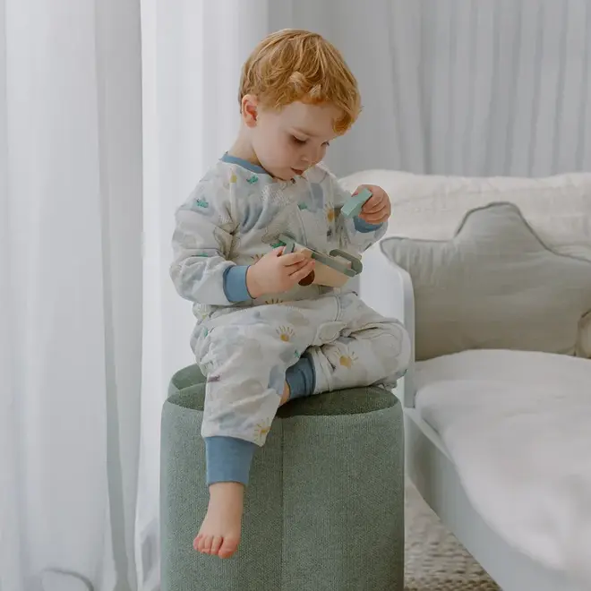 1.0 TOG Long Sleeve Footed Sleep Bag Fluffy Puffs