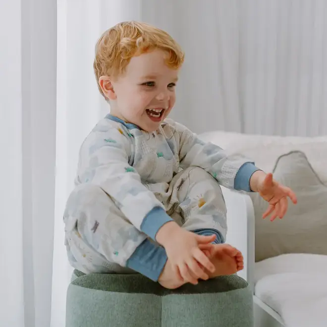 1.0 TOG Long Sleeve Footed Sleep Bag Fluffy Puffs