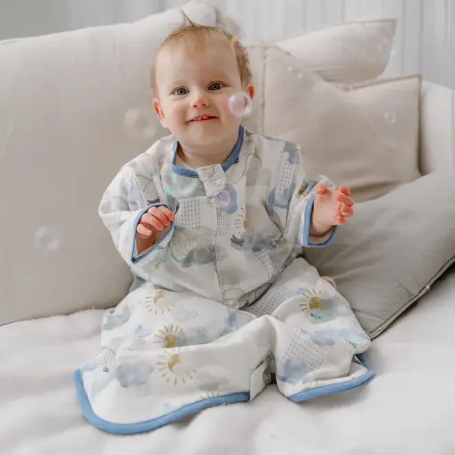 0.6 TOG Removable 3/4 Sleeve Sleep Bag Fluffy Puffs