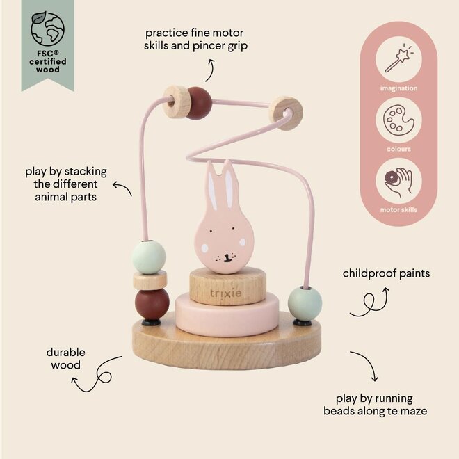 Trixie Wooden beads maze - Mrs. Rabbit