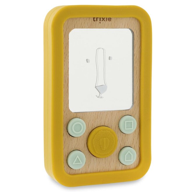 Trixie Wooden silicone baby phone - Mr. Lion