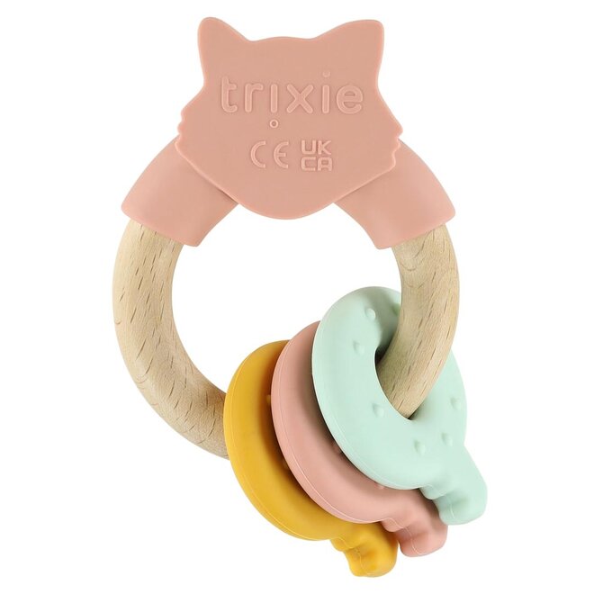 Trixie Wooden silicone activity ring - Mrs. Cat