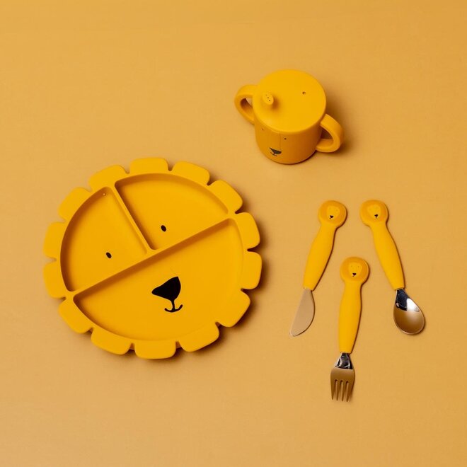 Trixie Silicone cutlery set 3-pack - Mr. Lion