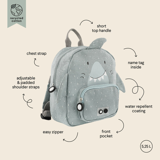 Trixie Backpack small - Mr. Shark