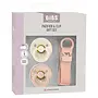 BIBS Colour Pacifier & Loop Clip Gift Set Latex Size 1 Blush