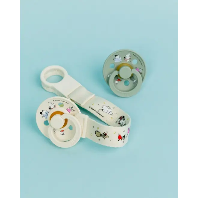 BIBS x Moomin Pacifier Colour 2 pack Dreaming Latex - Baby Pink Mix