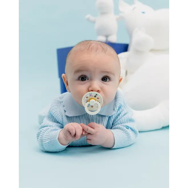BIBS x Moomin Pacifier Colour 2 pack Friends Latex - Ivory mix