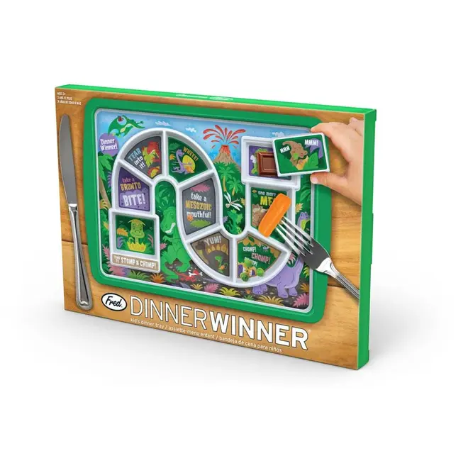 DINNER WINNER - DINO TIME PLATE