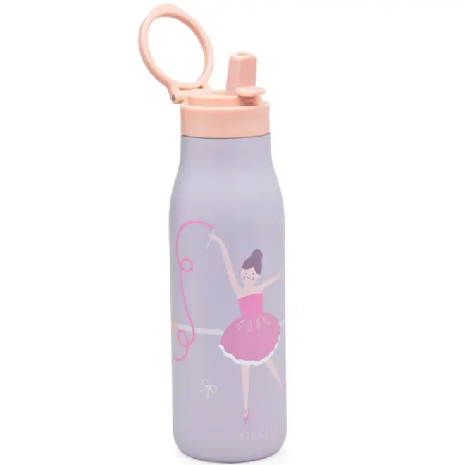 noüka Stainless Steel Drinking Bottle 16 Oz Daisy Collection - Fleur The Ballerina