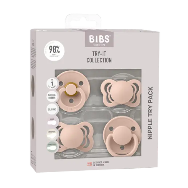 BIBS Try-It Collection Baby Pink