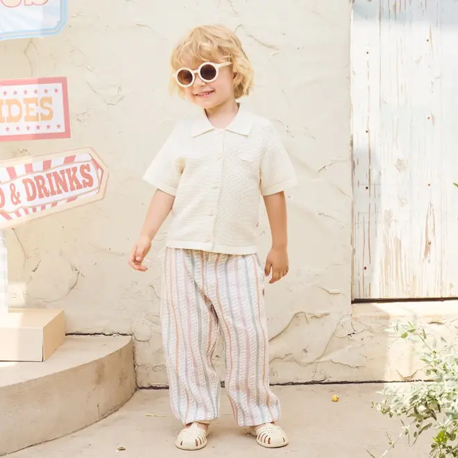 Balloon Pants Caramel Stripes