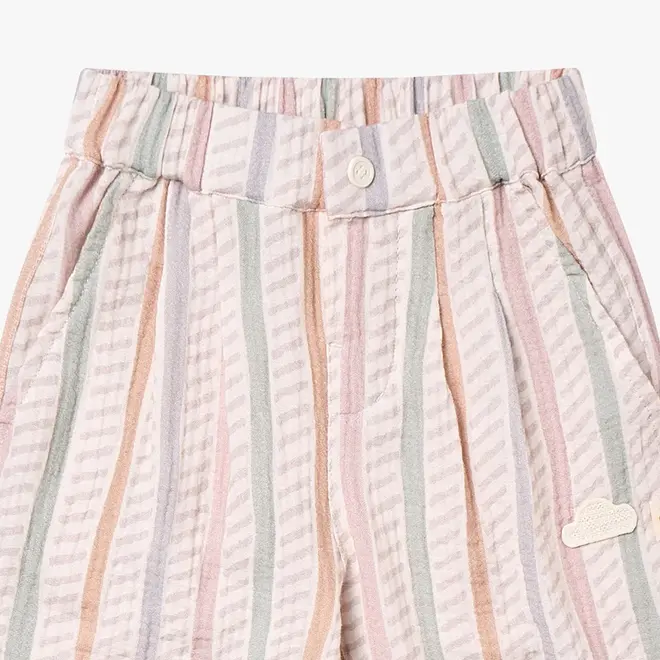 Wide Leg Pants Caramel Stripes