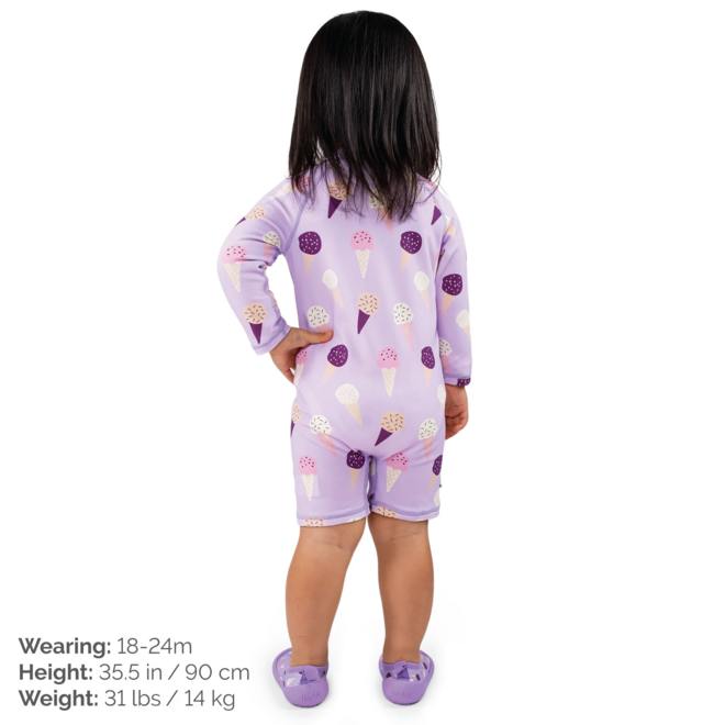 Sun & Splash 1-pc UV Jumpsuit Lavender Ice Cream