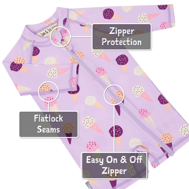 Sun & Splash 1-pc UV Jumpsuit Lavender Ice Cream