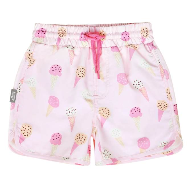 Sun & Splash UV Swim Short Pink Ice Cream