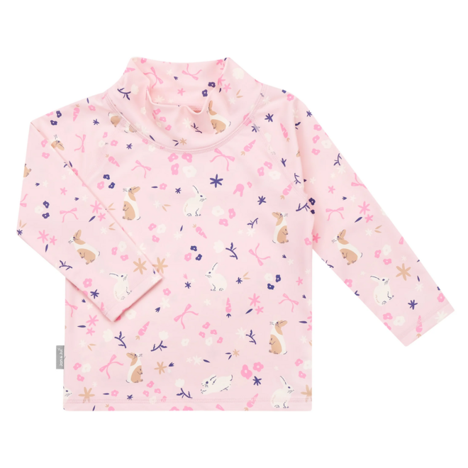 Sun & Splash LS UV Top Bunny Flowers