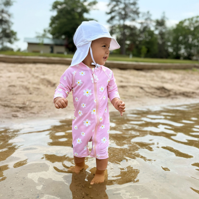 Sun & Splash 1-pc UV Jumpsuit Pink Daisy