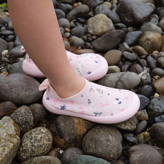 Water Play Shoes Bunny Flowers