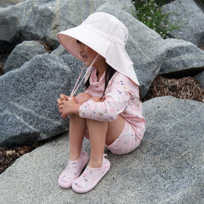 Water Play Shoes Bunny Flowers