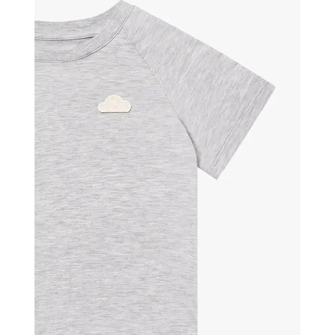 Bamboo Cotton Short Sleeve Tee Fog Grey