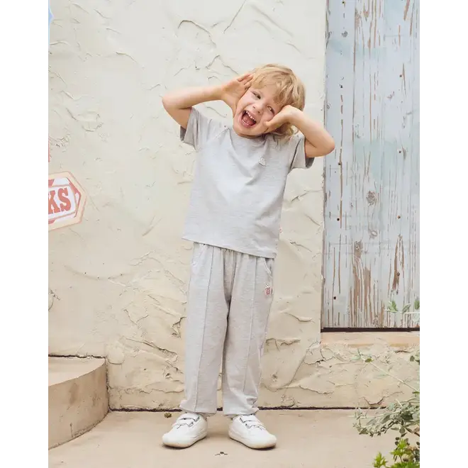 Bamboo Cotton Short Sleeve Tee Fog Grey