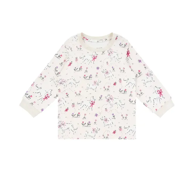 Long Sleeve PJ Set Doggie Meadow