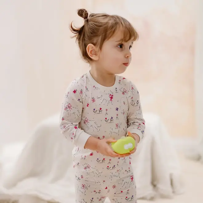 Long Sleeve PJ Set Doggie Meadow