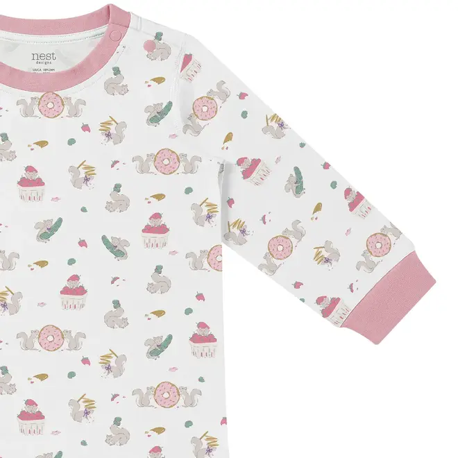 Long Sleeve PJ Set Very Squirrelly