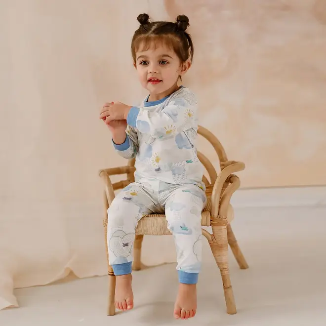 Long Sleeve PJ Set Fluffy Puffs