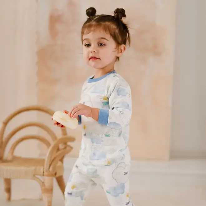 Long Sleeve PJ Set Fluffy Puffs
